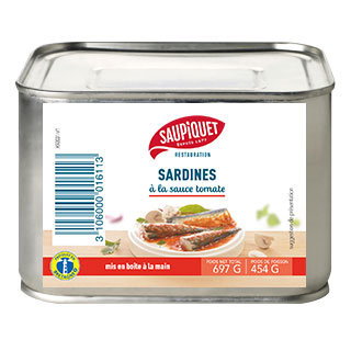 Saupiquet Restauration : Sardines à la sauce tomate