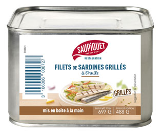 Saupiquet Restauration : Filets de sardines grillés à l'huile de tournesol