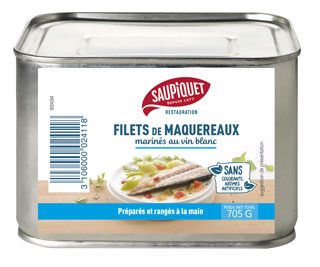 Saupiquet Restauration : Filets de maquereaux marinés au vin blanc