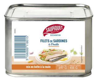 Saupiquet Restauration : Filets de sardines à l'huile