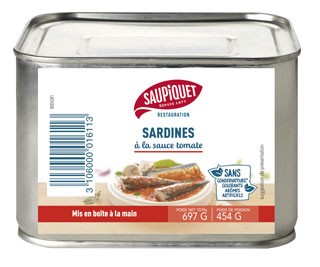 Saupiquet Restauration : Sardines à la sauce tomate