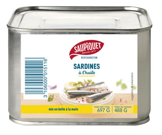 Saupiquet Restauration : Sardines à l'huile