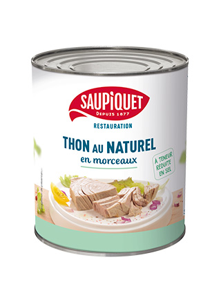 Saupiquet Restauration : Thon au naturel à teneur réduite en sel