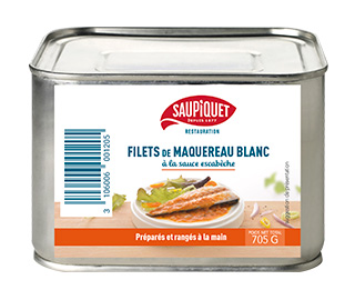 Saupiquet Restauration : Filets de maquereau blanc à la sauce escabèche