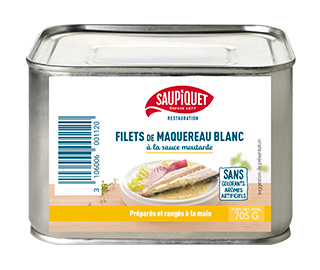 Saupiquet Restauration : Filets de maquereau blanc à la sauce moutarde