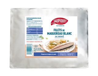 Saupiquet Restauration : Filets de maquereau blanc au naturel